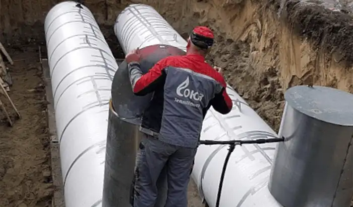 Установка газгольдера в Сибири